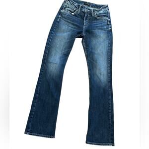 Silver Jeans Avery Slim Bootcut Jeans Women’s Size 28 x 33 Cotton Poly Lycra